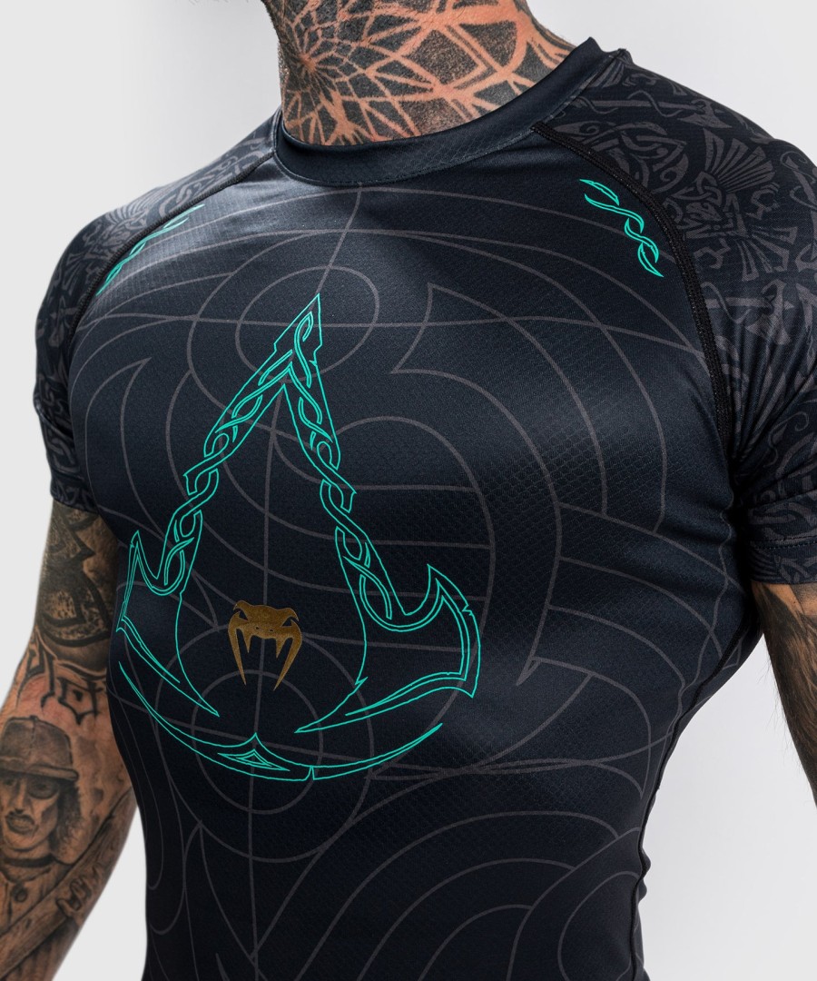 rashguard venum assassin creed reloaded – krótki rękaw – czarny