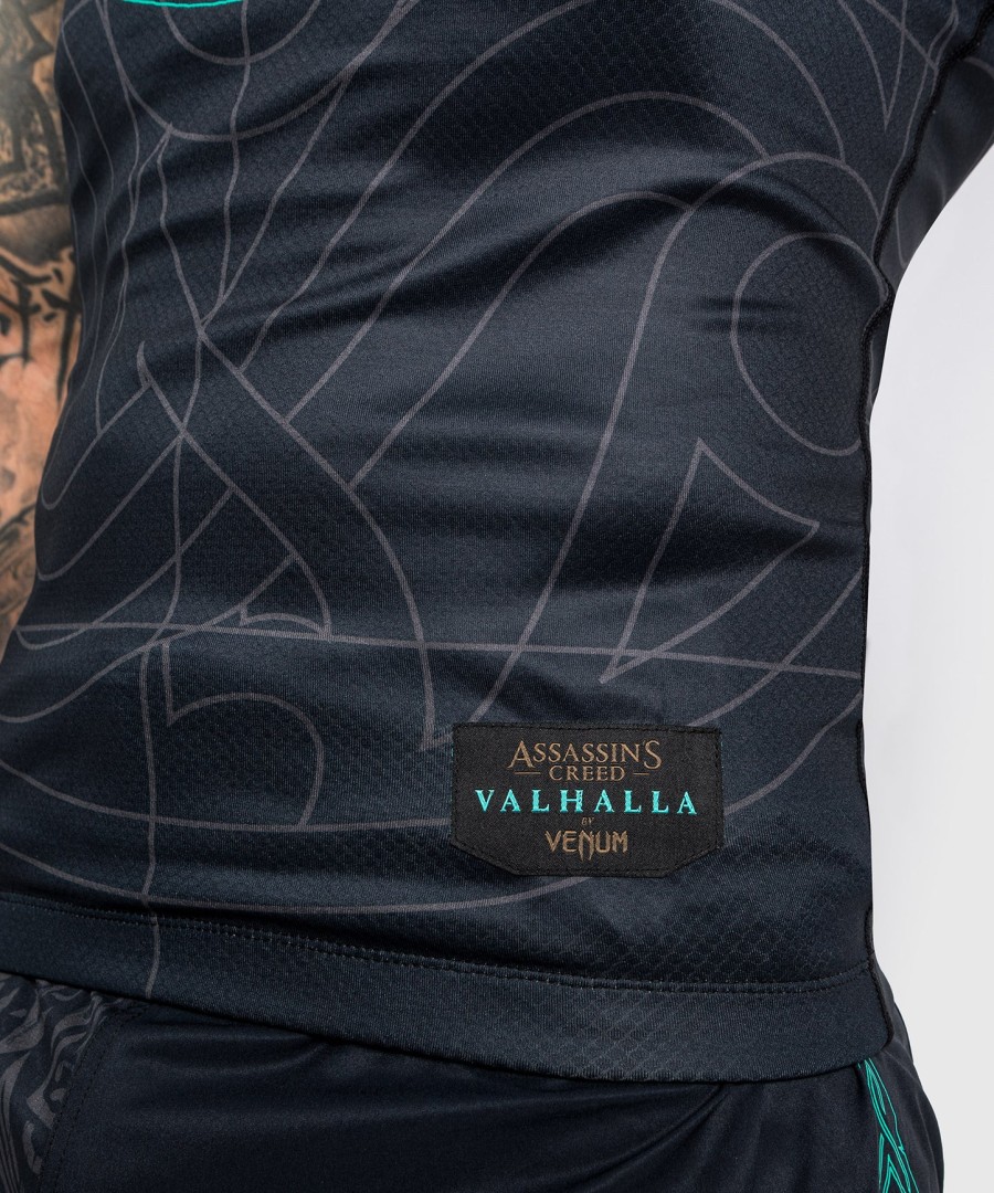 rashguard venum assassin creed reloaded – krótki rękaw – czarny