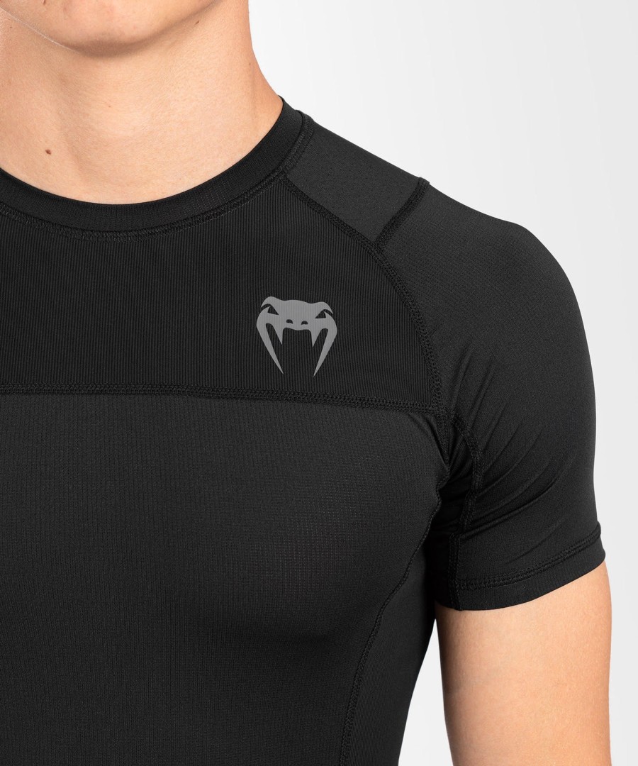koszulka venum g-fit air rashguard z krótkim rękawem – czarna