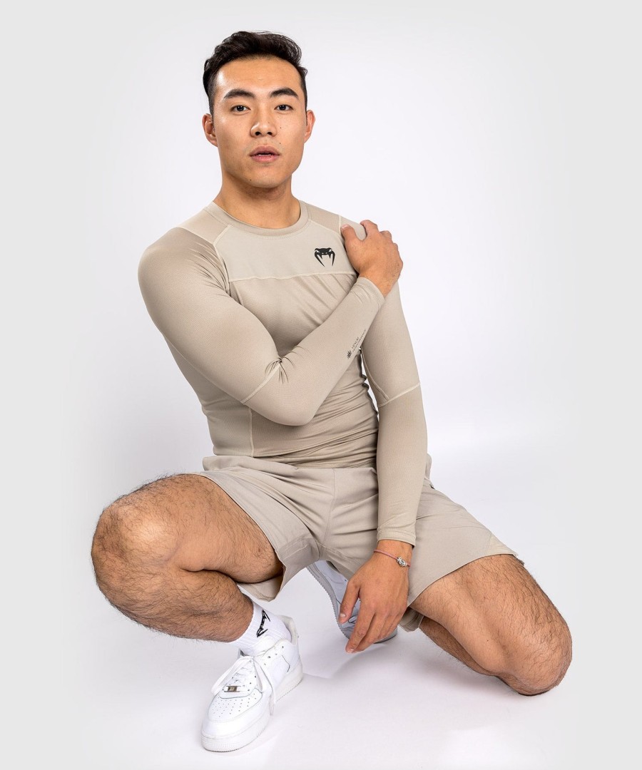 venum g-fit air rashguard longsleeve - sand