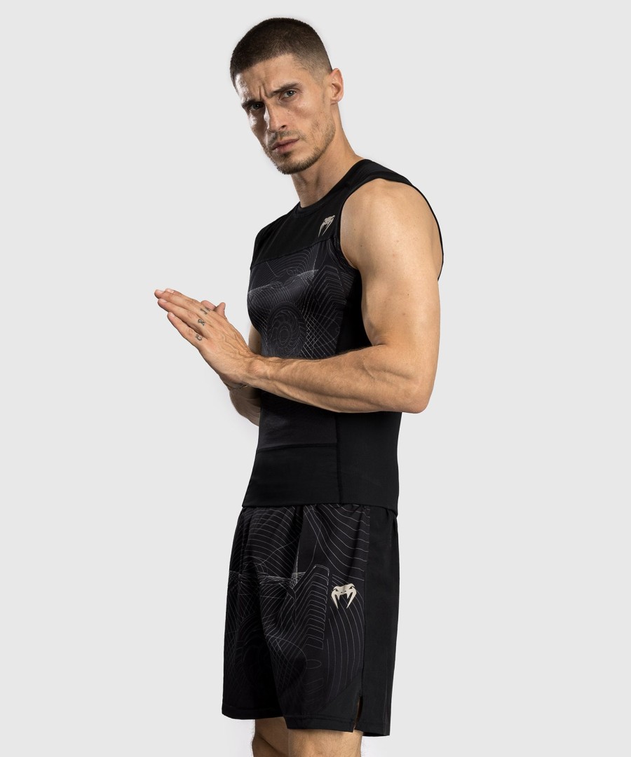 rashguard venum g-fit air men bez rękawów – głęboka czerńpiasek pustyni