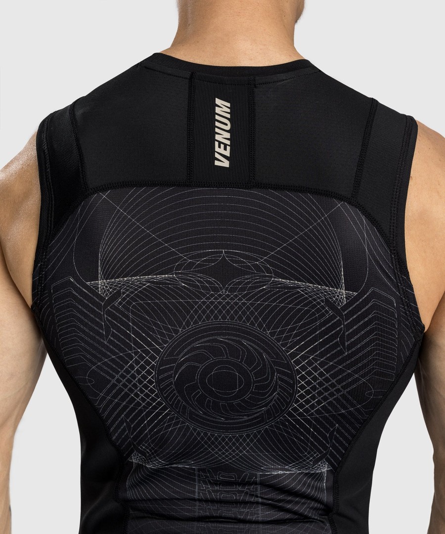 rashguard venum g-fit air men bez rękawów – głęboka czerńpiasek pustyni