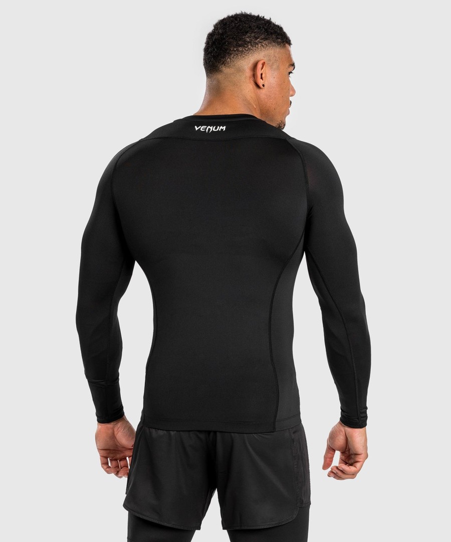 rashguard venum attack z długim rękawem dla mężczyzn – czarno-szary