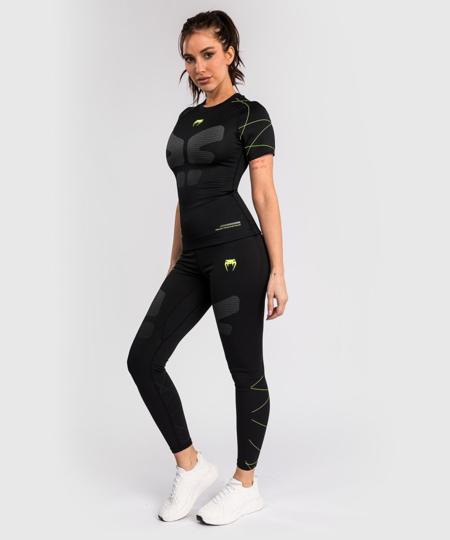 rashguard venum training camp 4.0 z krótkim rękawem – czarnyneonowozielony