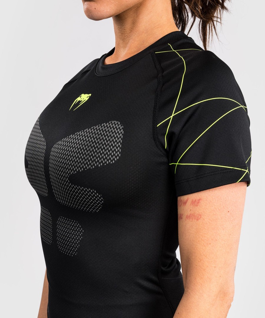 rashguard venum training camp 4.0 z krótkim rękawem – czarnyneonowozielony
