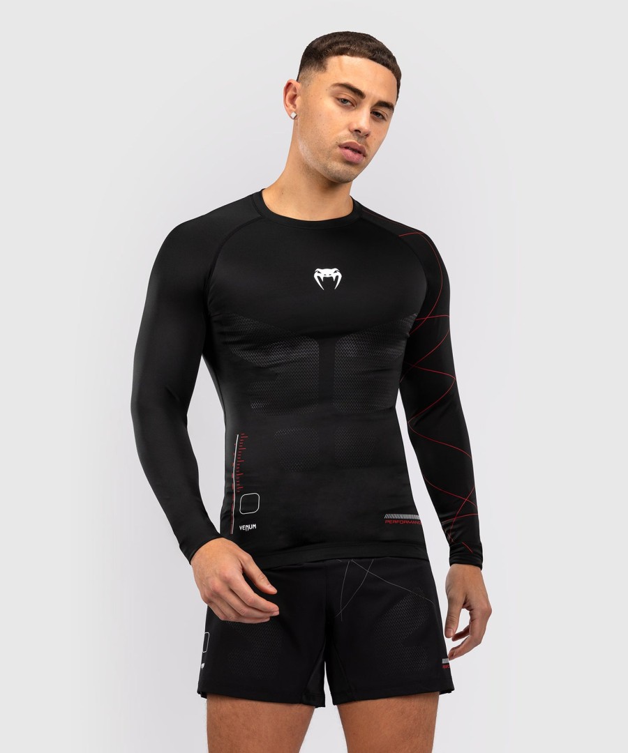 rashguard venum tactical xt men z długim rękawem – czarnyognistoczerwony