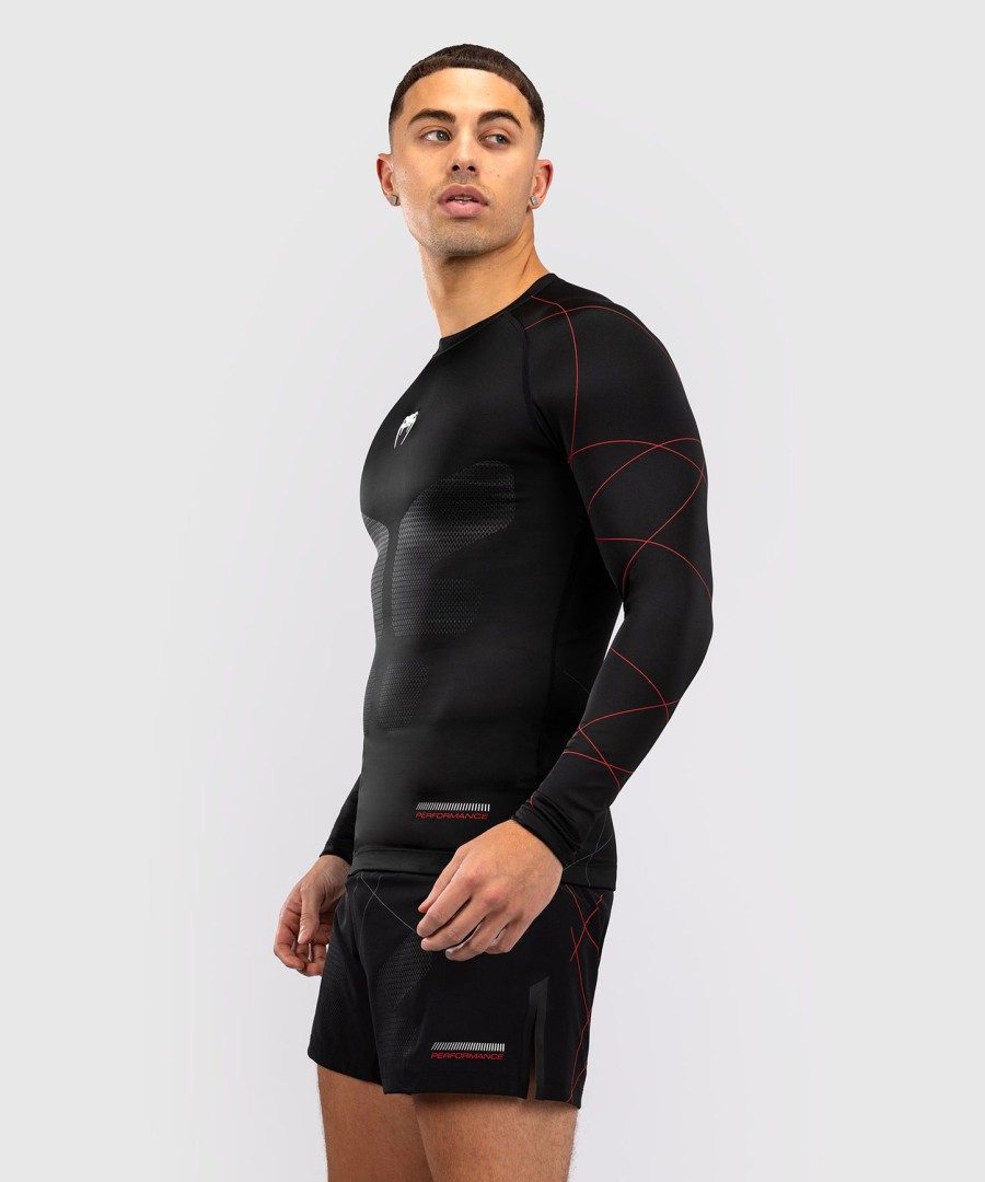 rashguard venum tactical xt men z długim rękawem – czarnyognistoczerwony