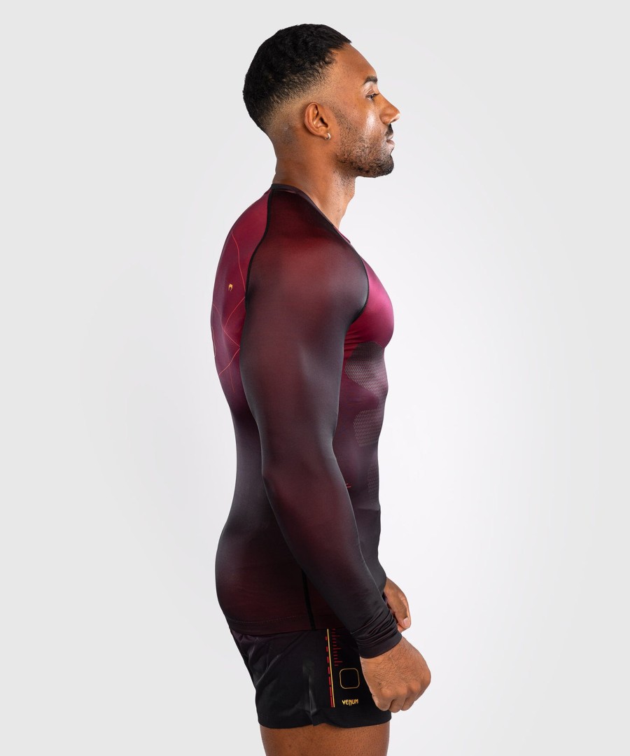 rashguard venum tactical xt men z długim rękawem – czarnybordowyzłoty