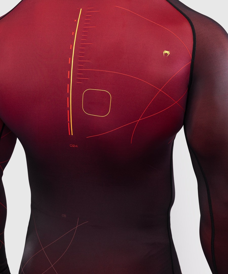 rashguard venum tactical xt men z długim rękawem – czarnybordowyzłoty