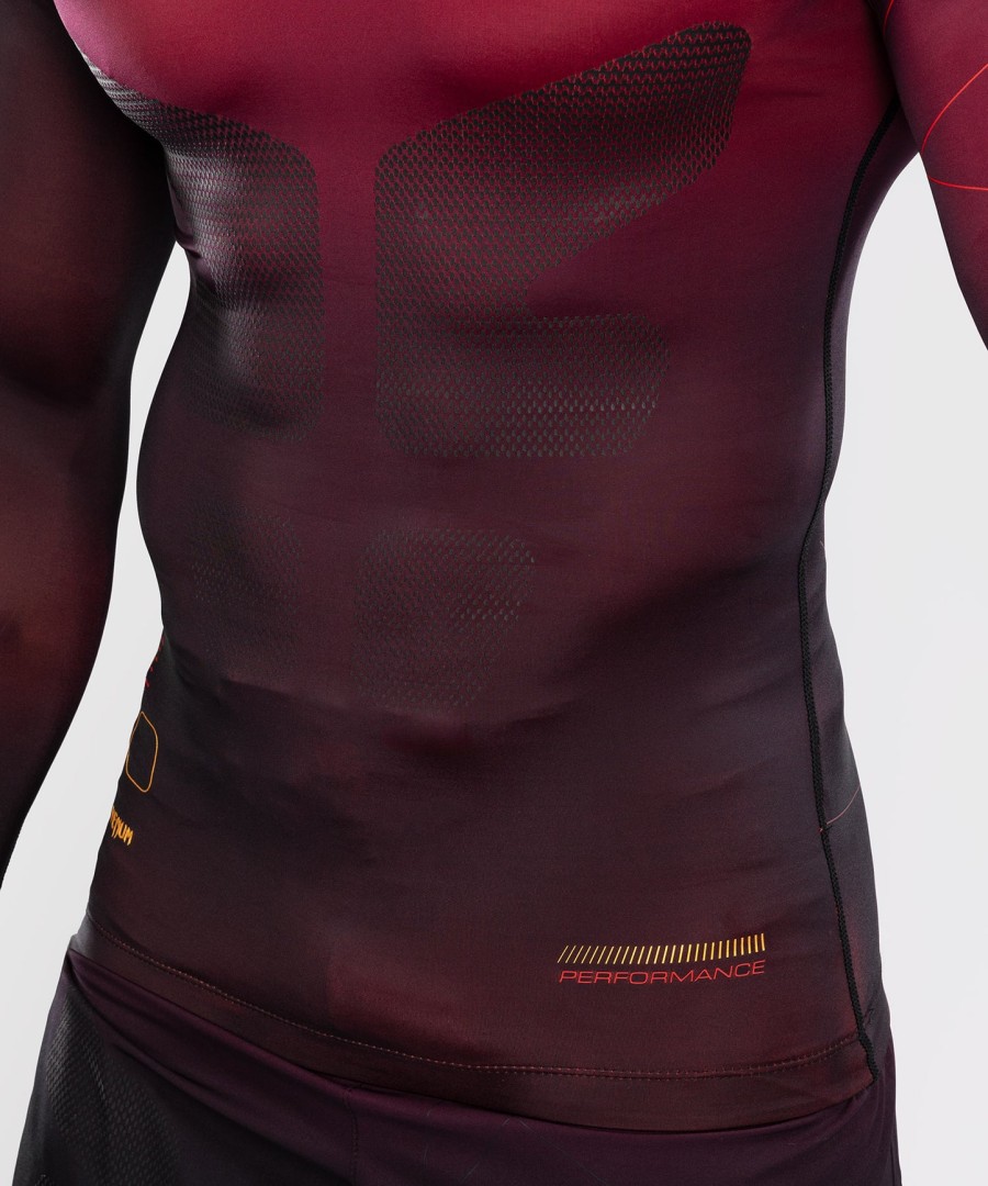 rashguard venum tactical xt men z długim rękawem – czarnybordowyzłoty