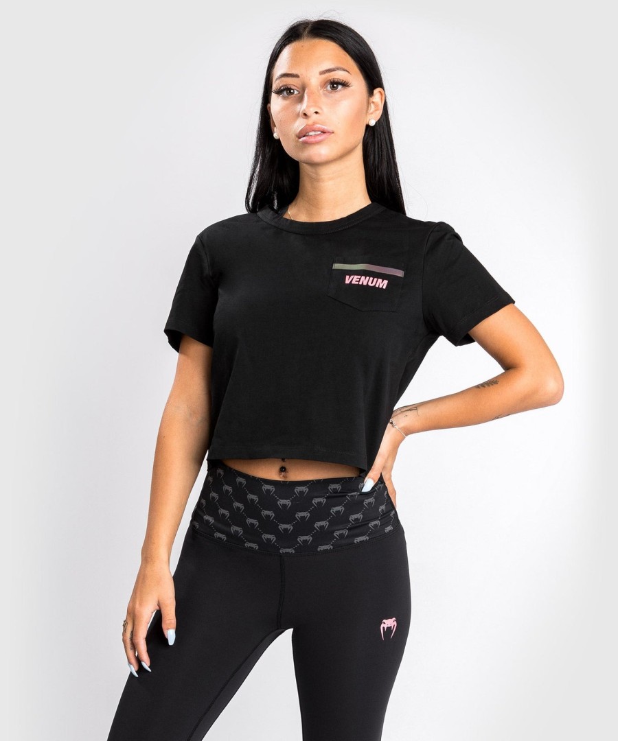 koszulka venum pink pocket t-shirt – dla kobiet – czarno-różowo-złota