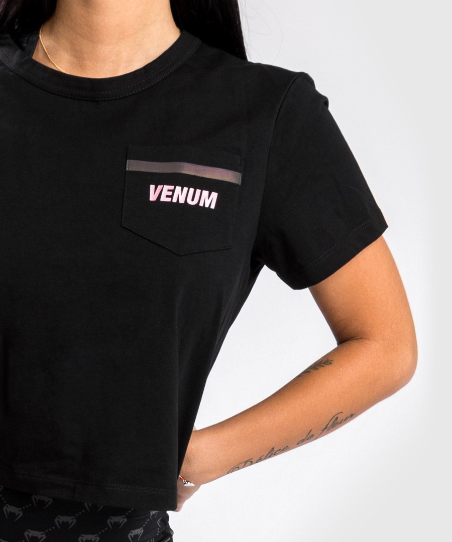 koszulka venum pink pocket t-shirt – dla kobiet – czarno-różowo-złota