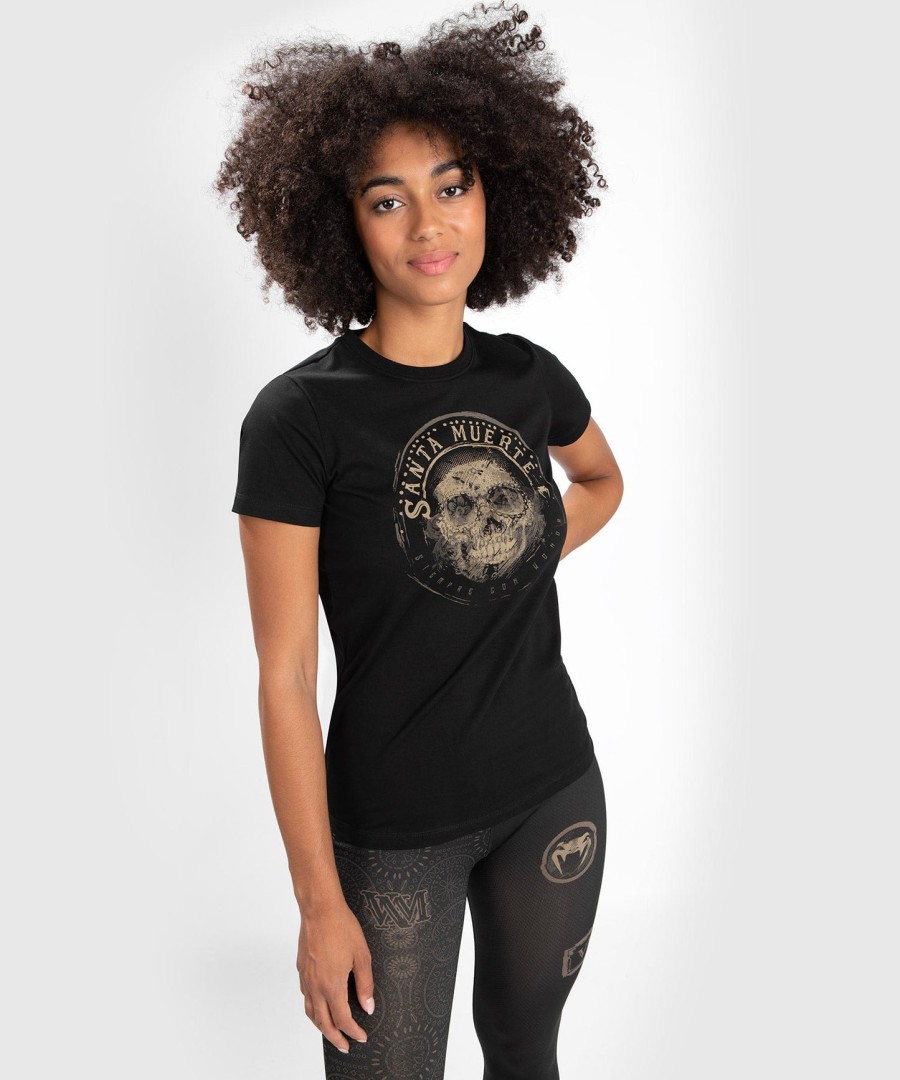 koszulka santa muerte dark side venum damska - czarno-brązowa