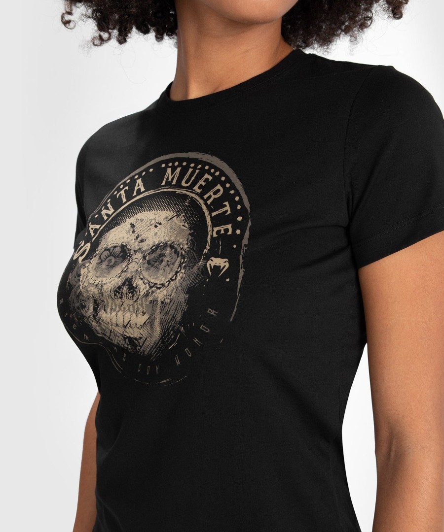 koszulka santa muerte dark side venum damska - czarno-brązowa