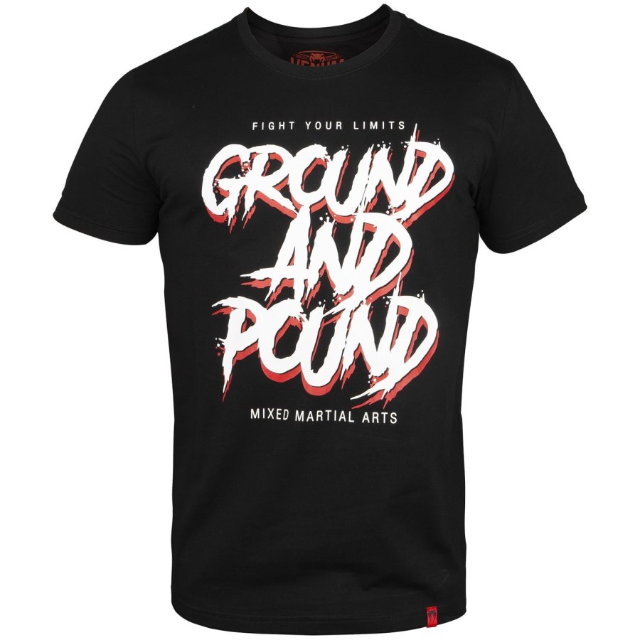 koszulka venum ground and pound – czarna