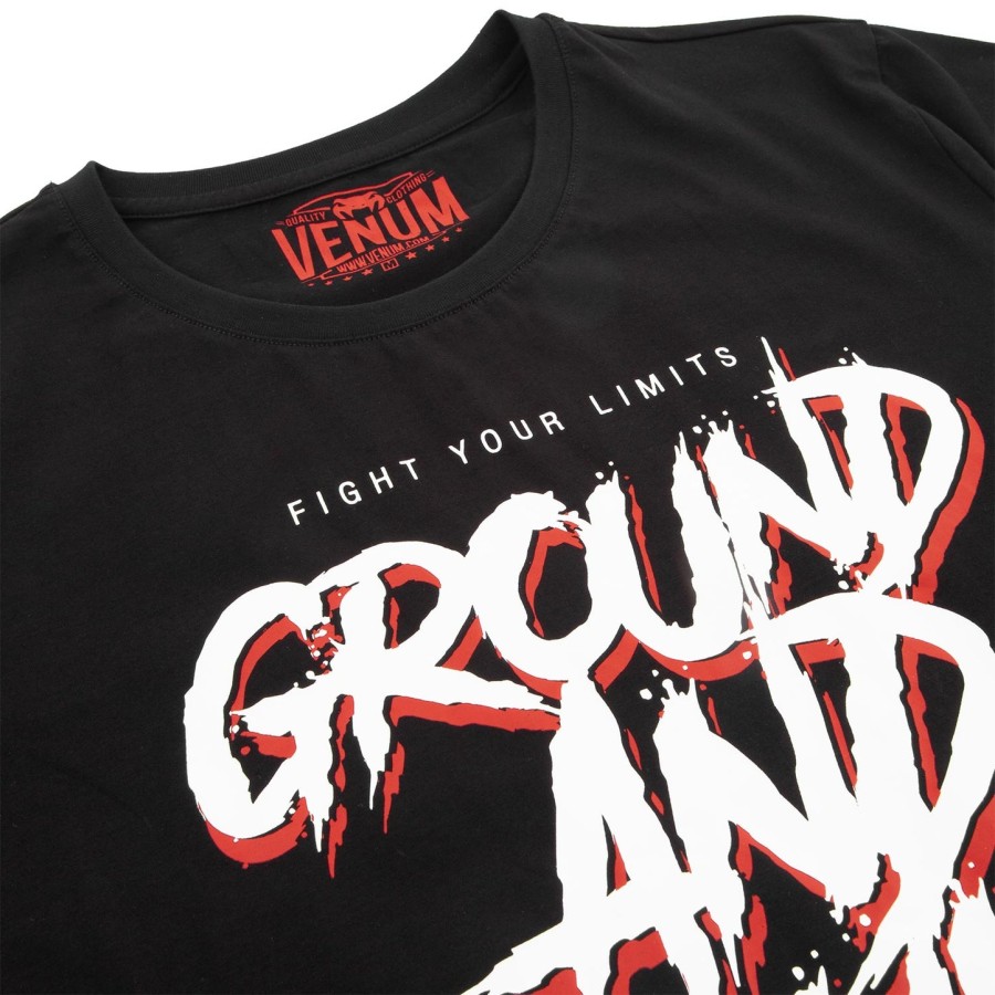 koszulka venum ground and pound – czarna