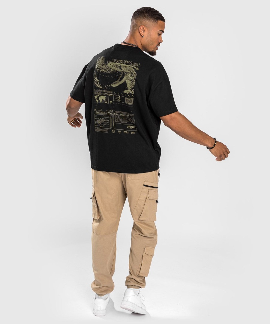 koszulka venum fangs – krój oversize – czarna