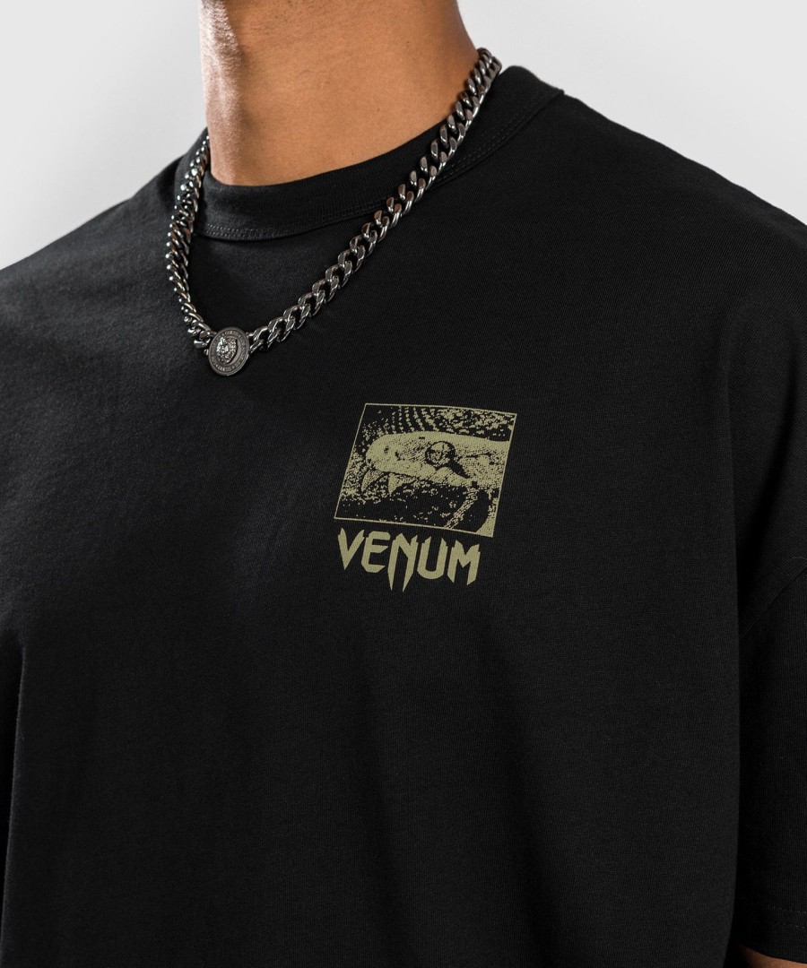 koszulka venum fangs – krój oversize – czarna