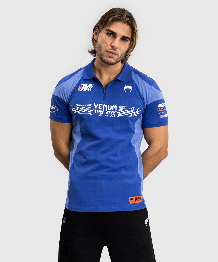 bawełniana koszulka polo venum motorsport – królewski błękit