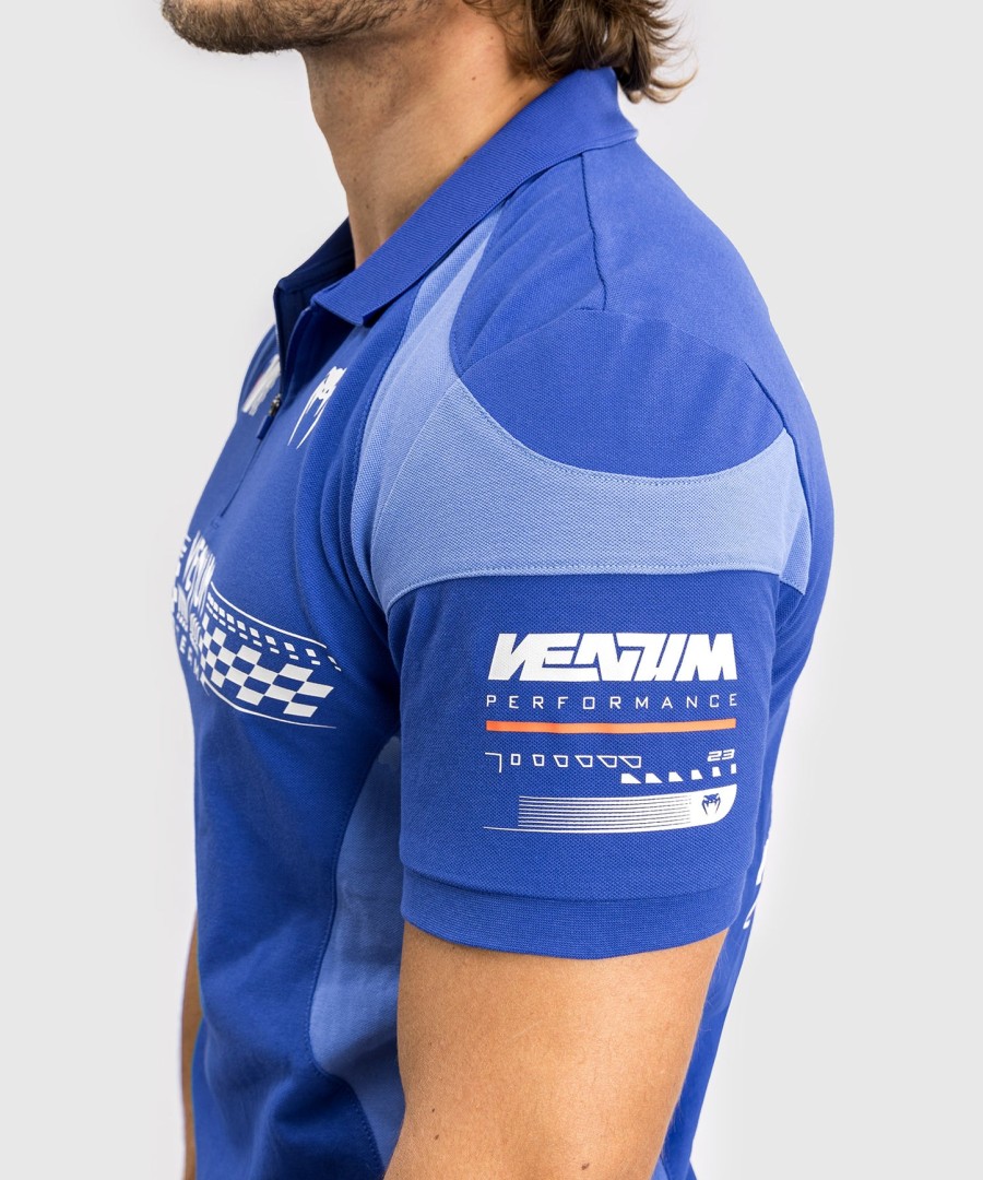 bawełniana koszulka polo venum motorsport – królewski błękit