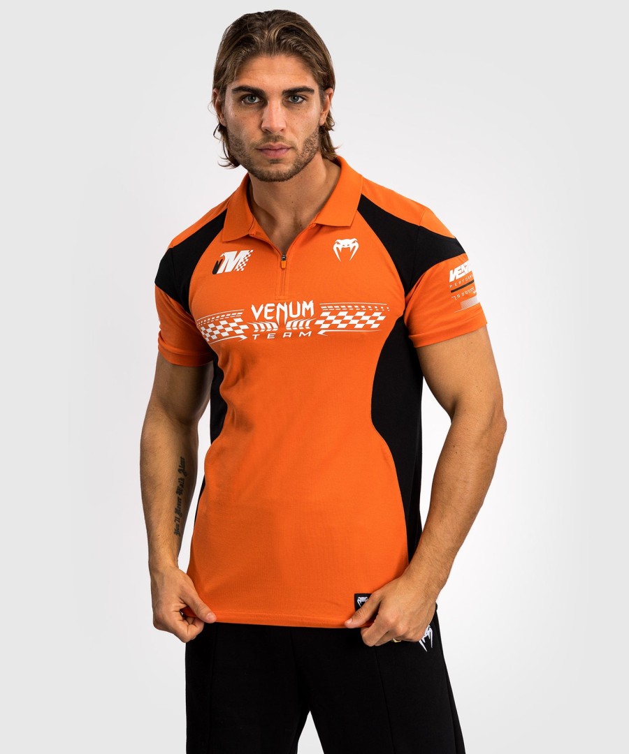 koszulka polo venum motorsport cotton - mandarynkowa