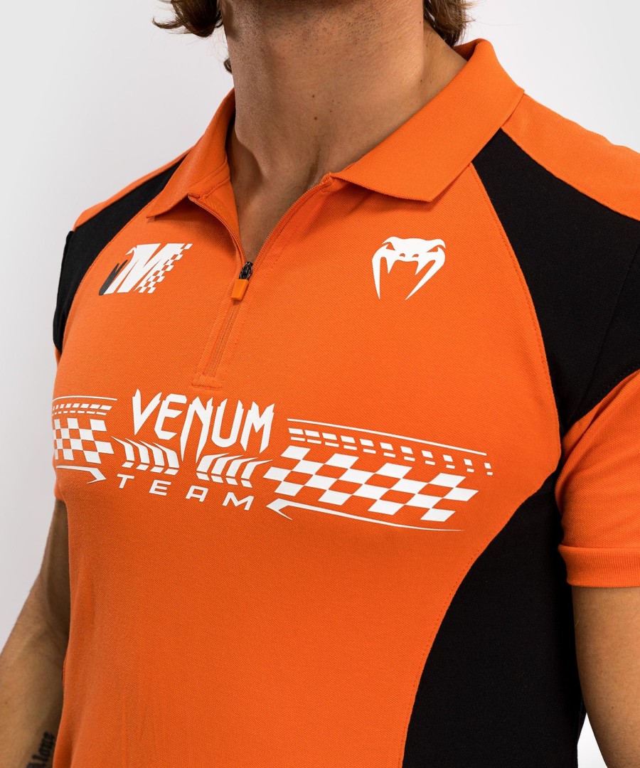 koszulka polo venum motorsport cotton - mandarynkowa