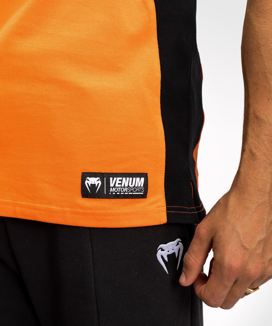 koszulka polo venum motorsport cotton - mandarynkowa
