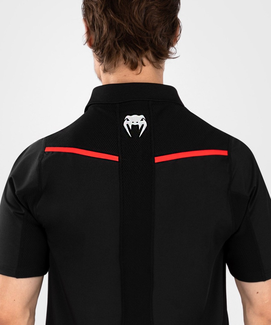 koszulka polo męska ufc venum performance institute 2.0 – czarno-czerwona