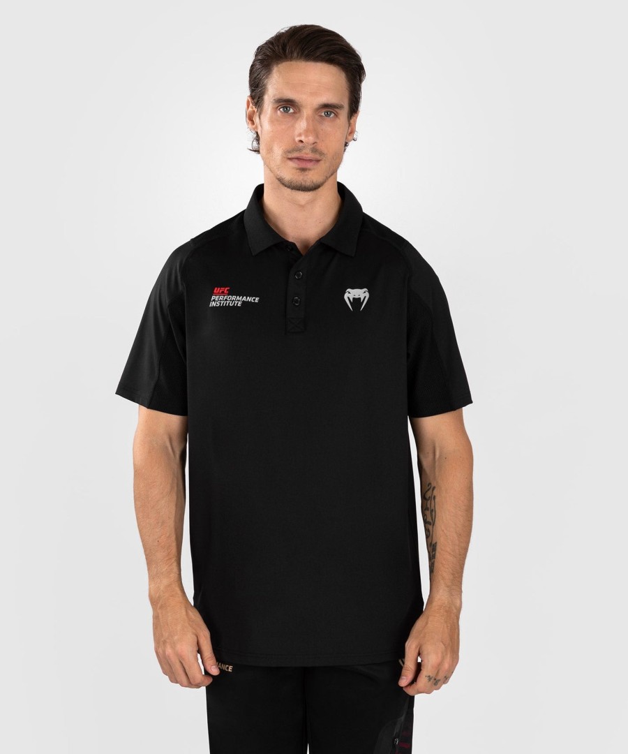 koszulka polo męska ufc venum performance institute 2.0 – czarno-czerwona