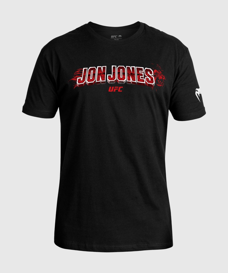 męska koszulka ufc unrivaled by venum w kolorze czarnym z jonem jonesem