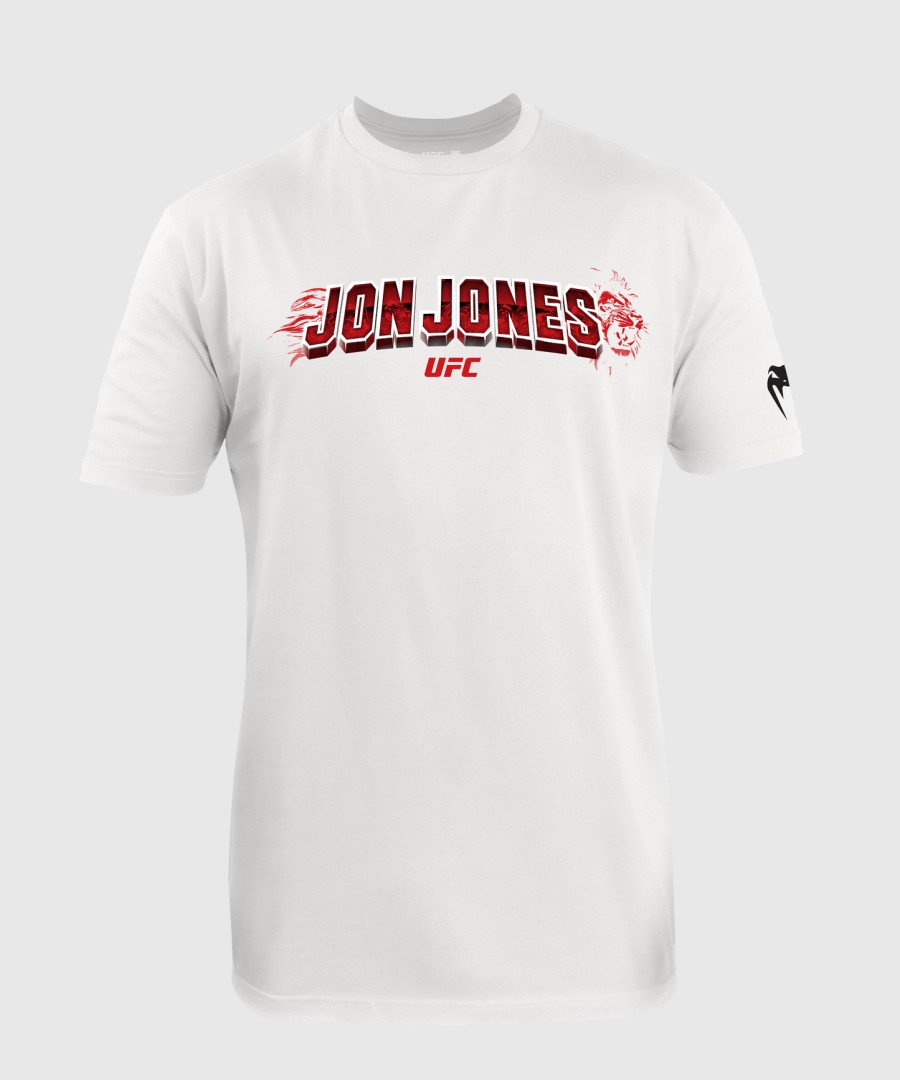 męska koszulka ufc unrivaled by venum white jon jones