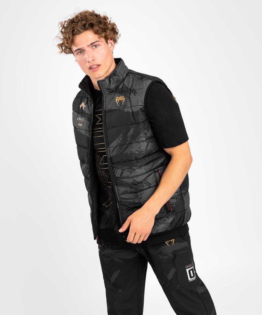 kurtka puchowa venum x mirage sleeveless down jacket – czarno-złota