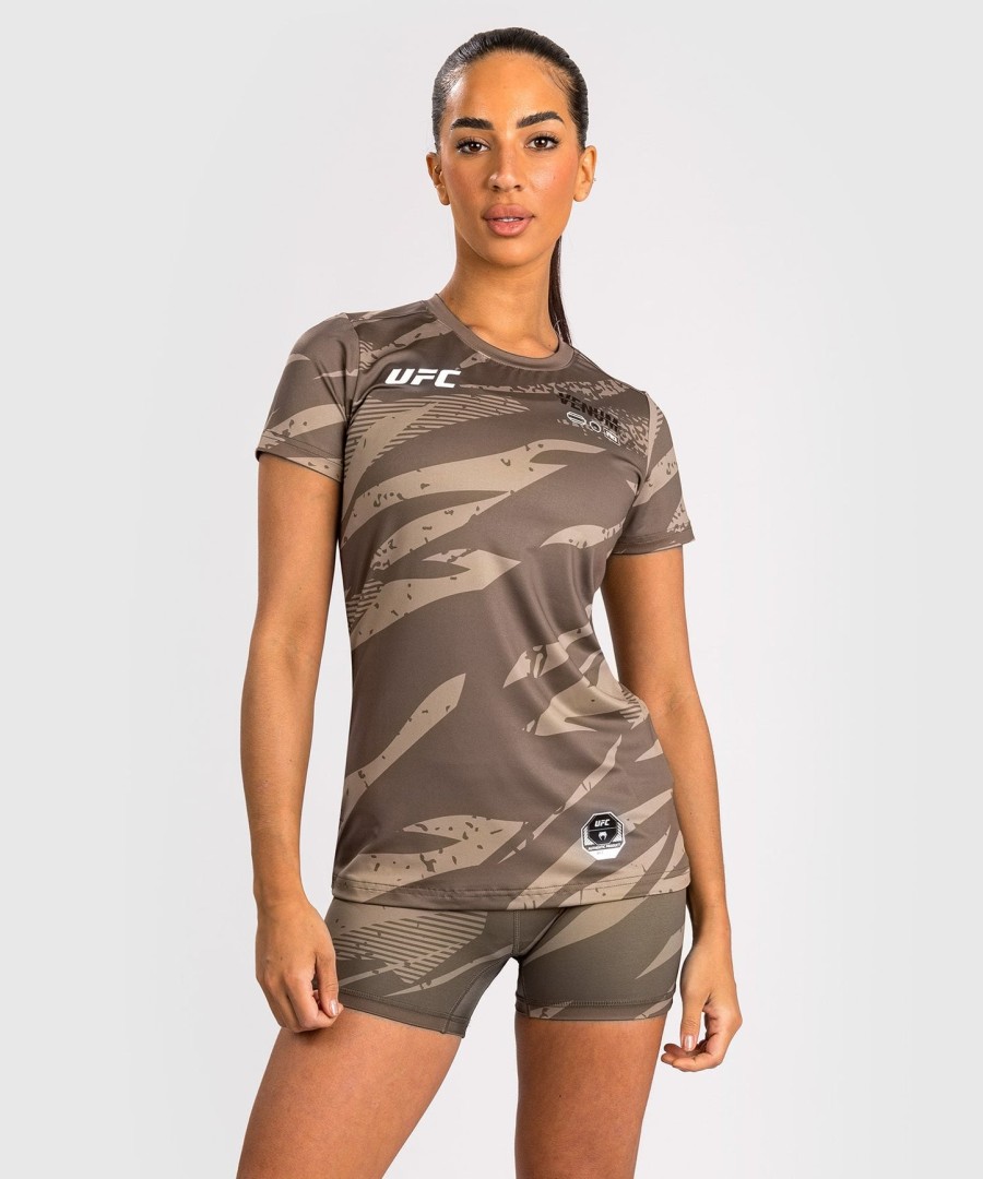 koszulka damska dry-tech ufc adrenaline by venum fight week w kolorze desert camo