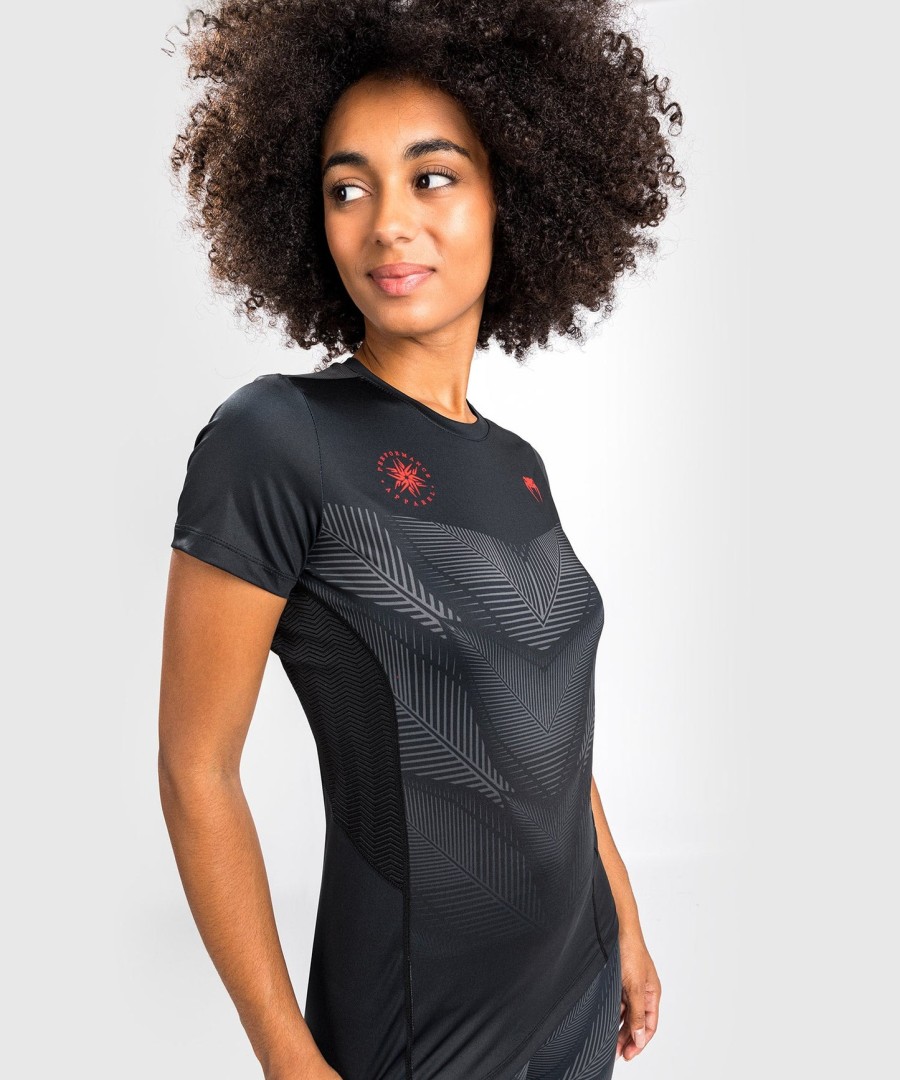 koszulka venum phantom dry tech – dla kobiet – czarno-czerwona