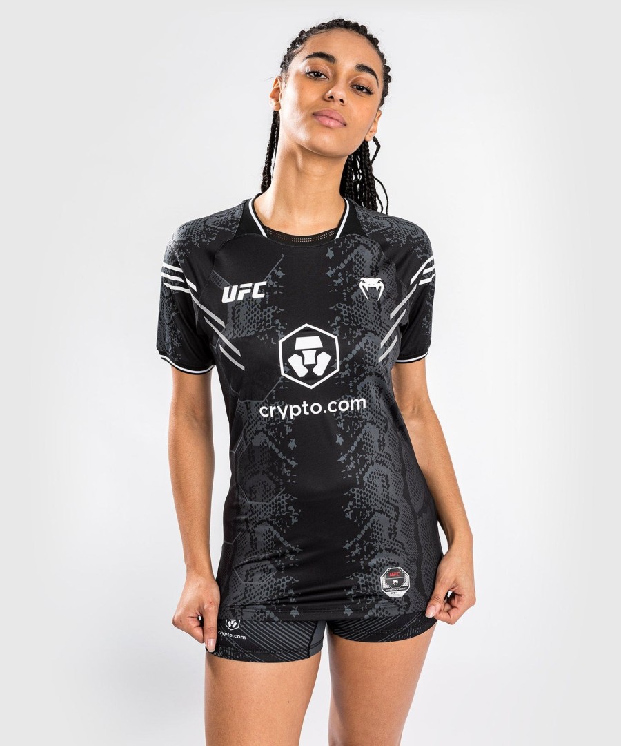 koszulka ufc adrenaline by venum authentic fight night women walkout jersey – czarna