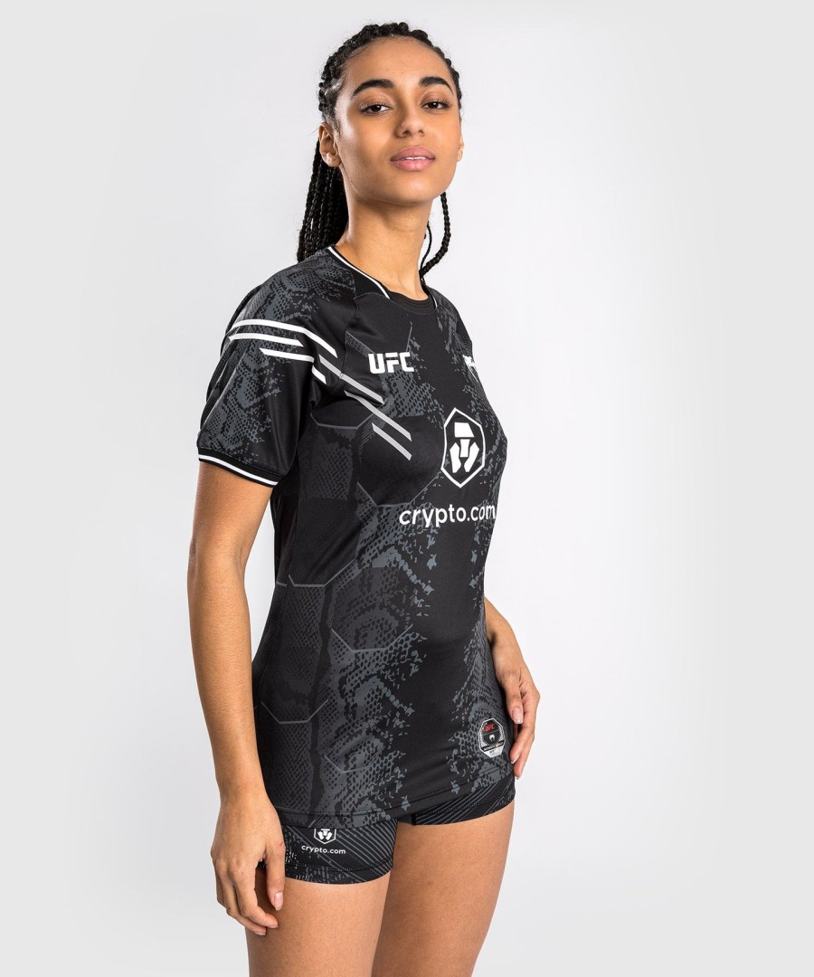koszulka ufc adrenaline by venum authentic fight night women walkout jersey – czarna
