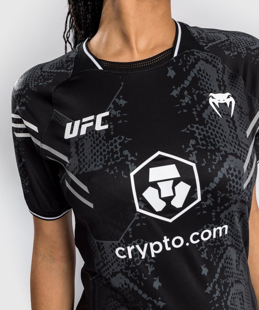 koszulka ufc adrenaline by venum authentic fight night women walkout jersey – czarna