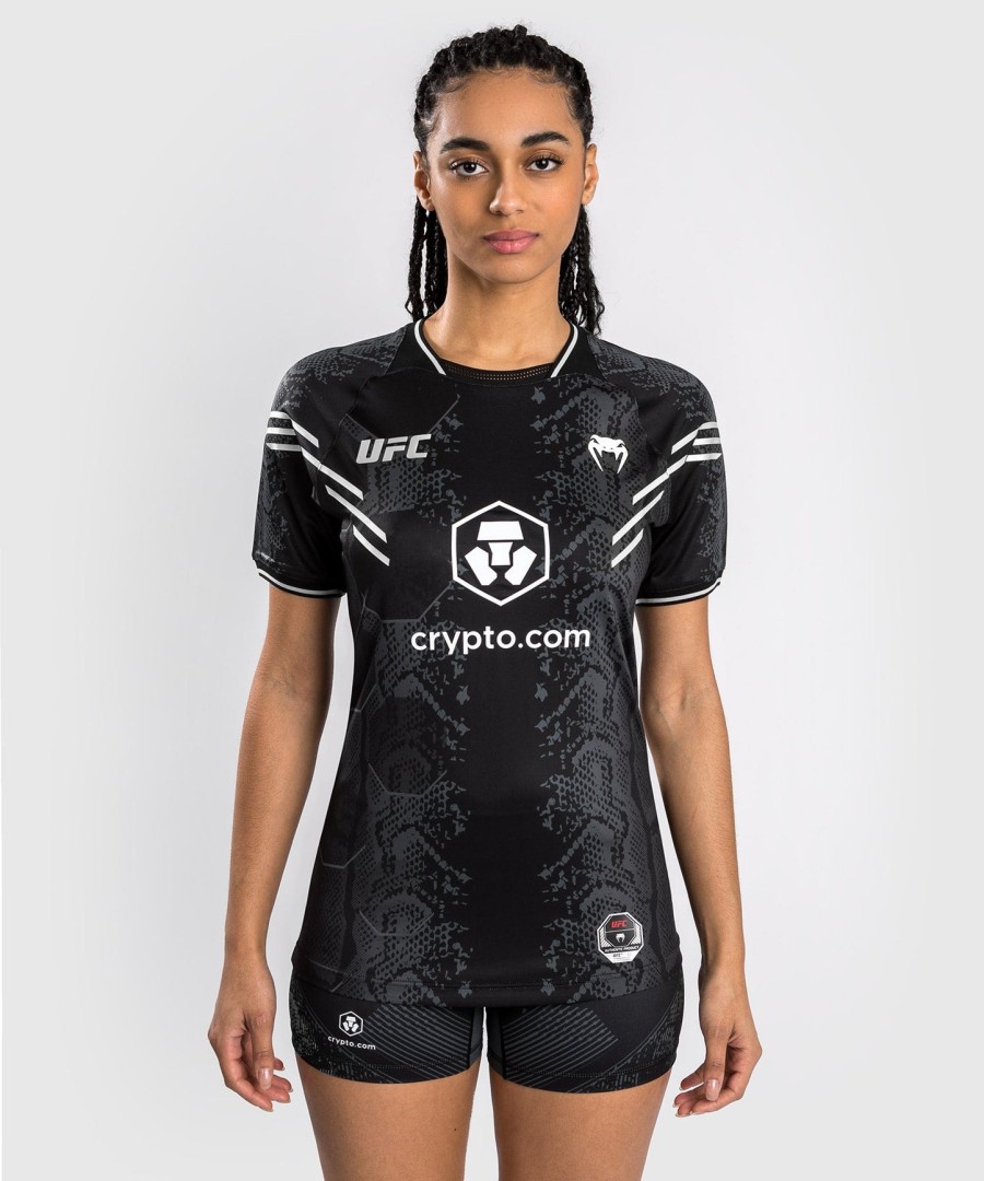 koszulka ufc adrenaline by venum authentic fight night women walkout jersey – czarna