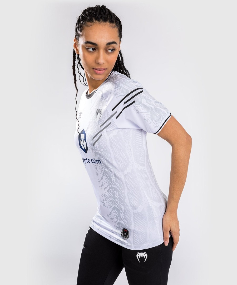 koszulka ufc adrenaline by venum authentic fight night women walkout jersey – biała