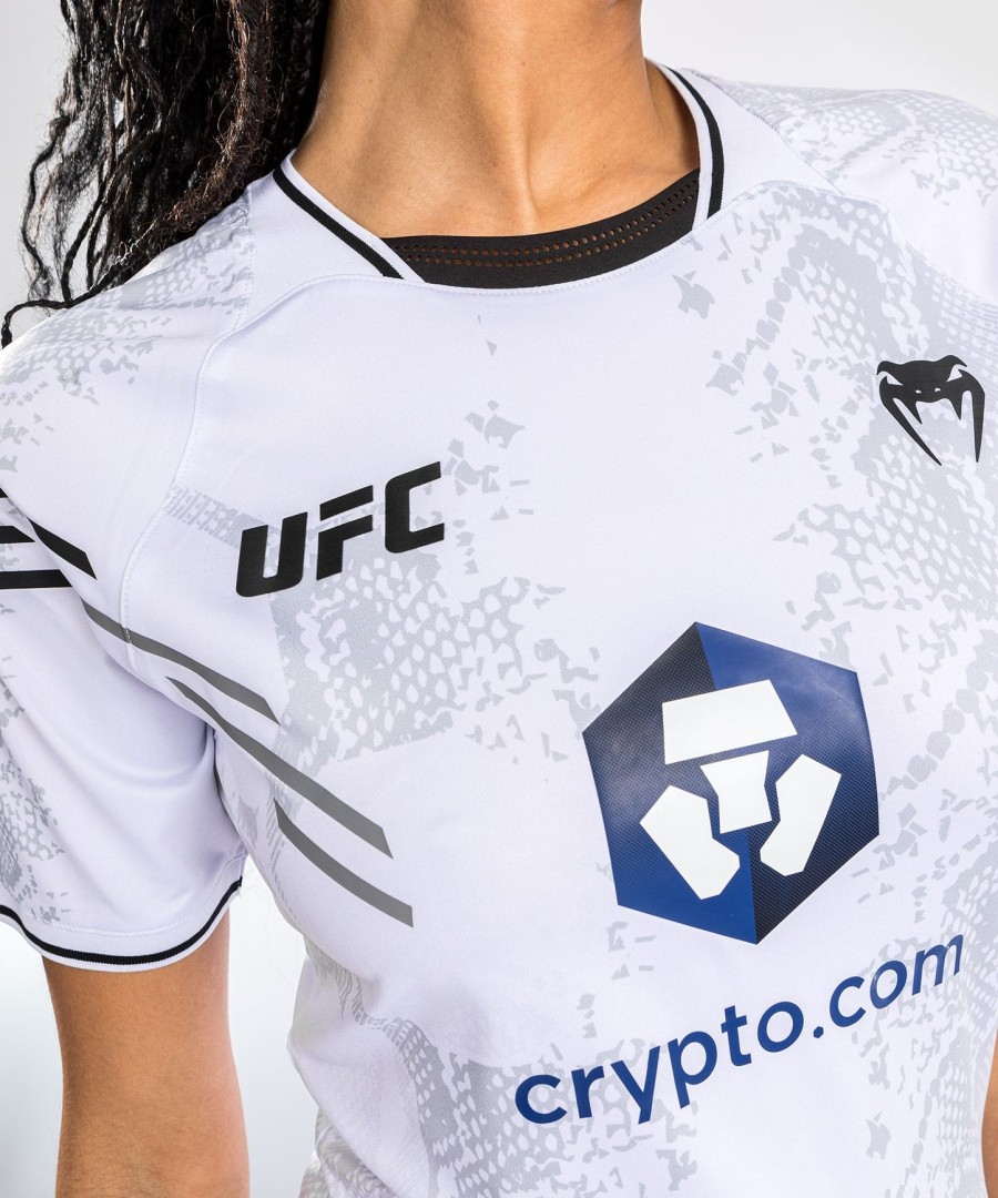 koszulka ufc adrenaline by venum authentic fight night women walkout jersey – biała