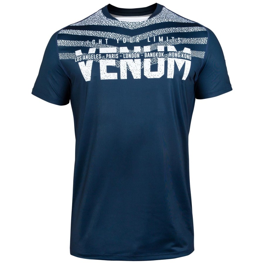 koszulka venum signature dry tech – granatowo-biała