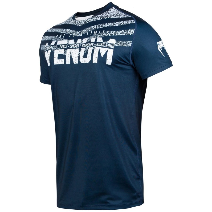 koszulka venum signature dry tech – granatowo-biała