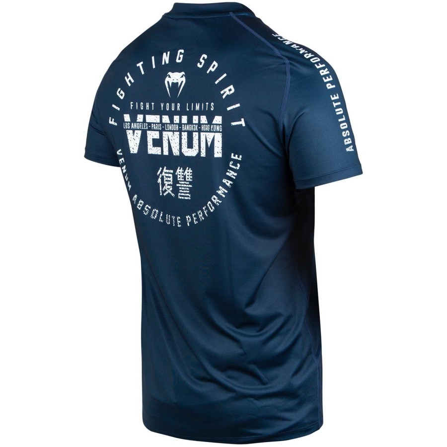 koszulka venum signature dry tech – granatowo-biała
