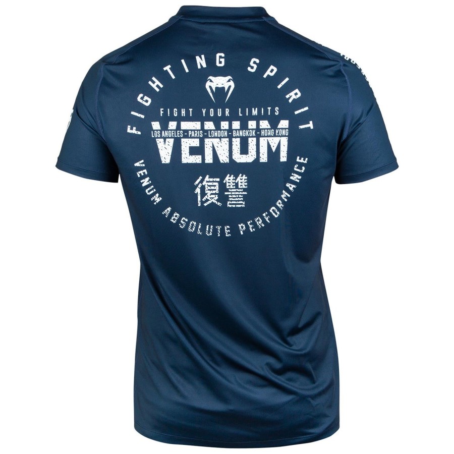 koszulka venum signature dry tech – granatowo-biała