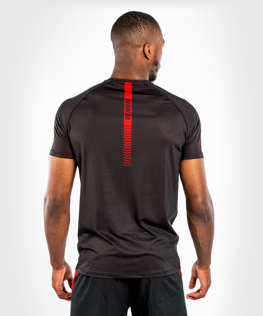koszulka venum nogi 3.0 dry tech – czarno-czerwona