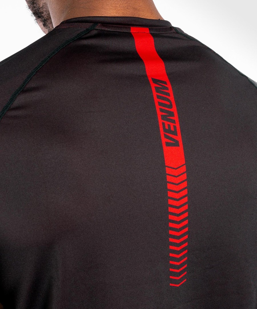 koszulka venum nogi 3.0 dry tech – czarno-czerwona
