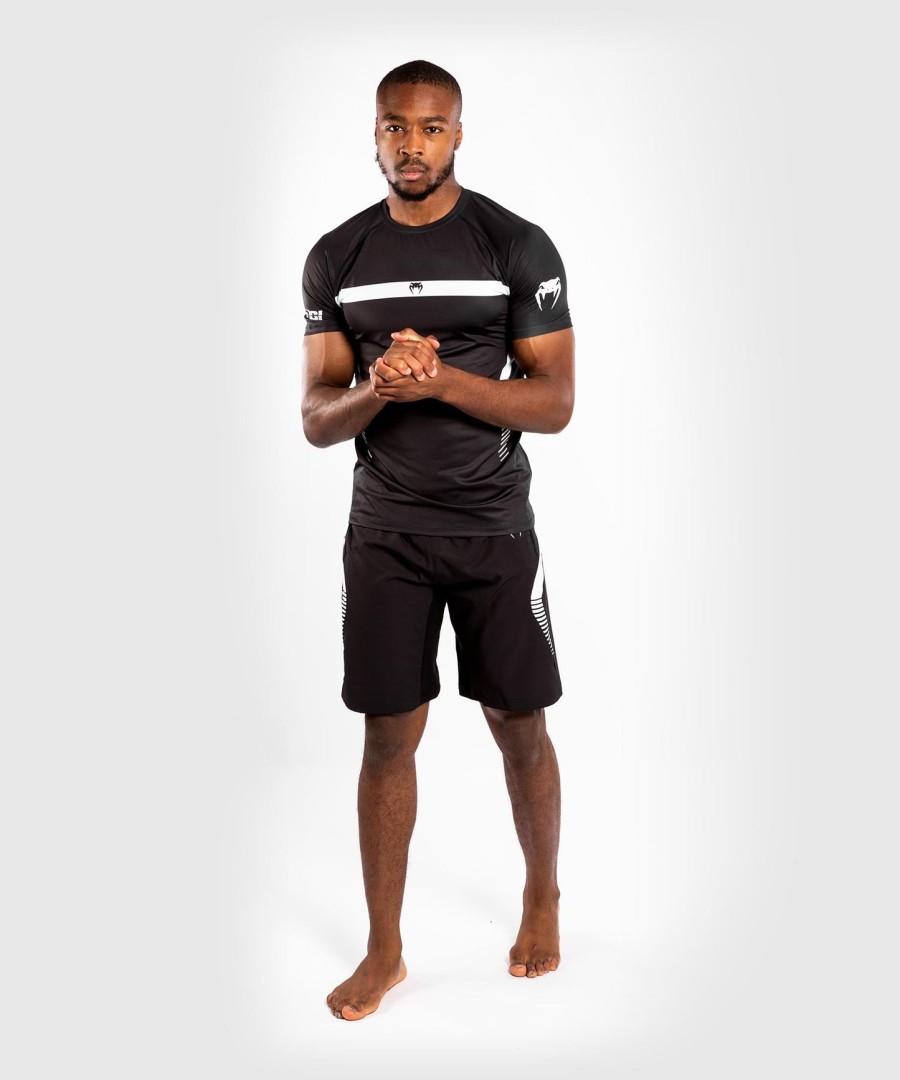koszulka venum nogi 3.0 dry tech – czarno-biała