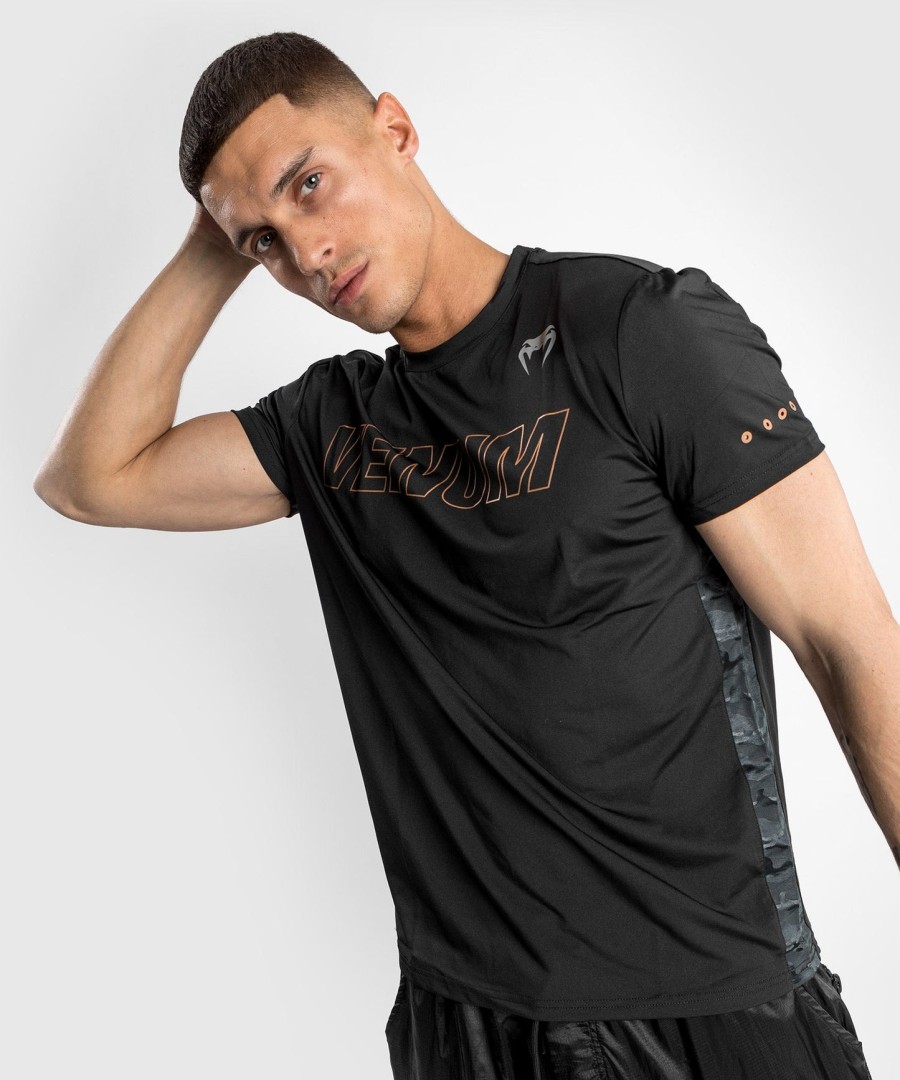 koszulka techniczna venum classic evo dry – czarno-brązowa