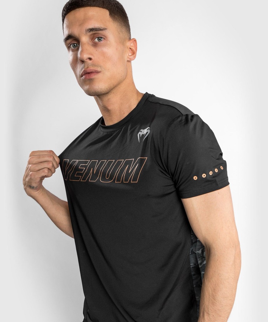 koszulka techniczna venum classic evo dry – czarno-brązowa