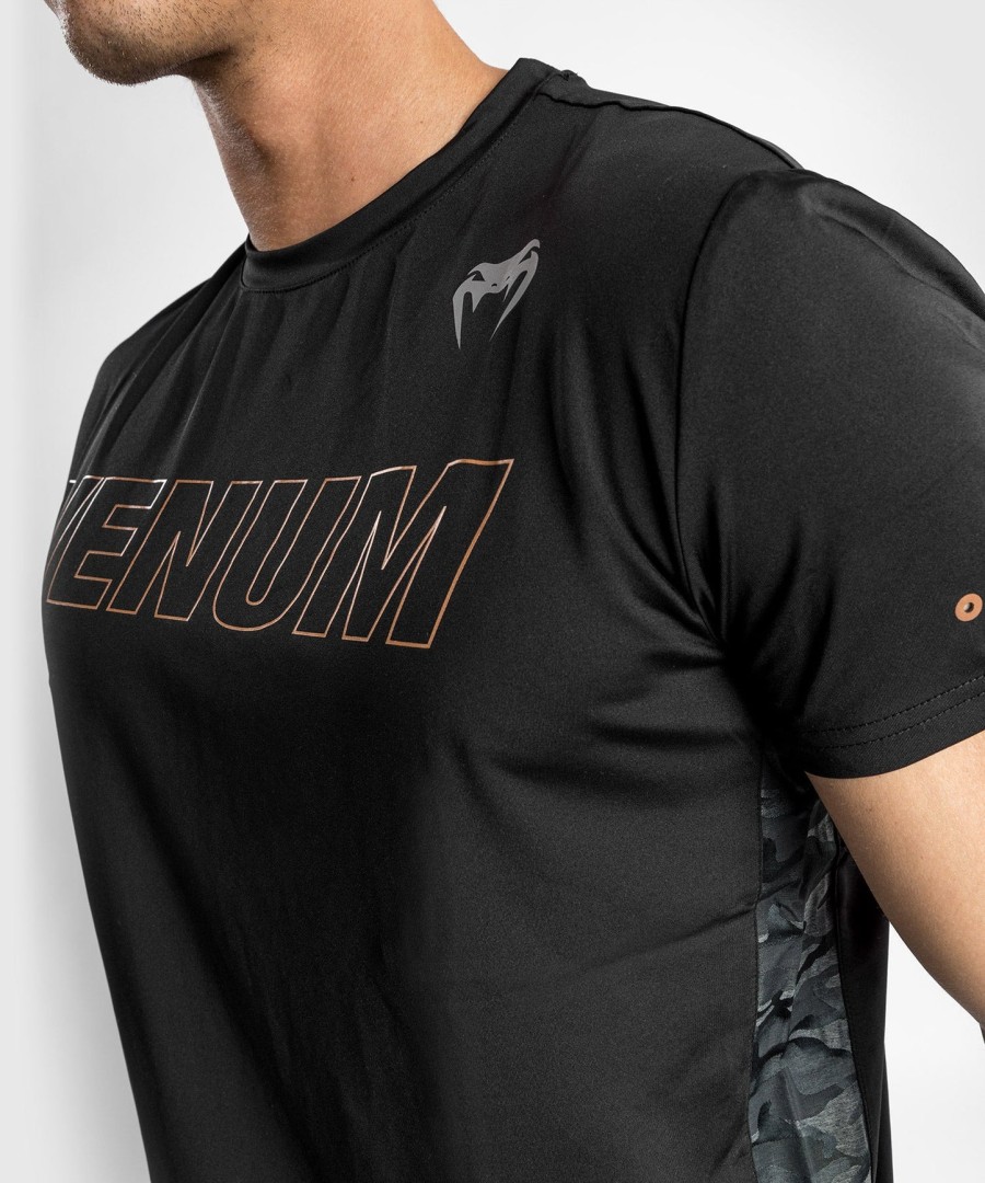 koszulka techniczna venum classic evo dry – czarno-brązowa
